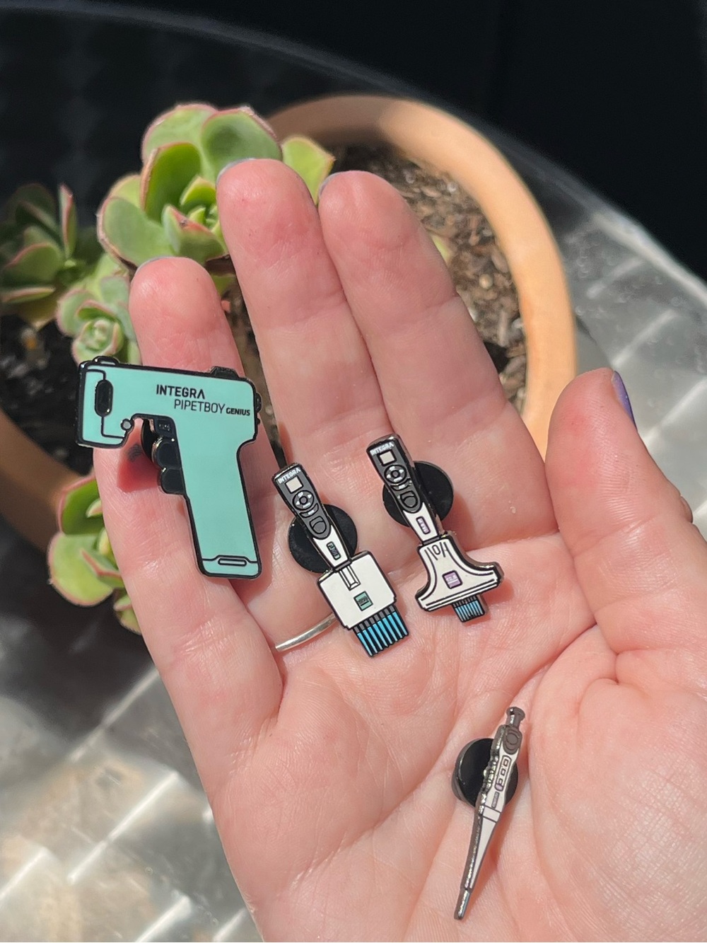 NWOT Enamel Pin Set - Pipettes for STEM - Picture 3 of 7